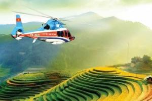Năm 2021, bạn có thể ngắm ruộng bậc thang ở Mù Cang Chải từ trên máy bay trực thăng